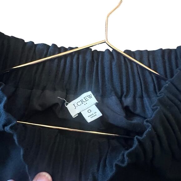 J. Crew factory Mini Skirt Women's lined black Pull On Elastic Waist size 0 - Picture 4 of 6